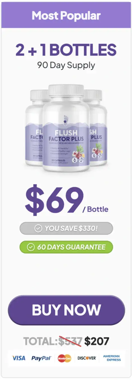 flush factor plus three bottles pack